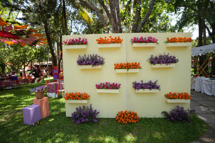 Photo-op and Backdrop — Mehendi decor — St. Regis